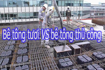 Bê tông tươi, bê tông thủ công và cấp phối bê tông