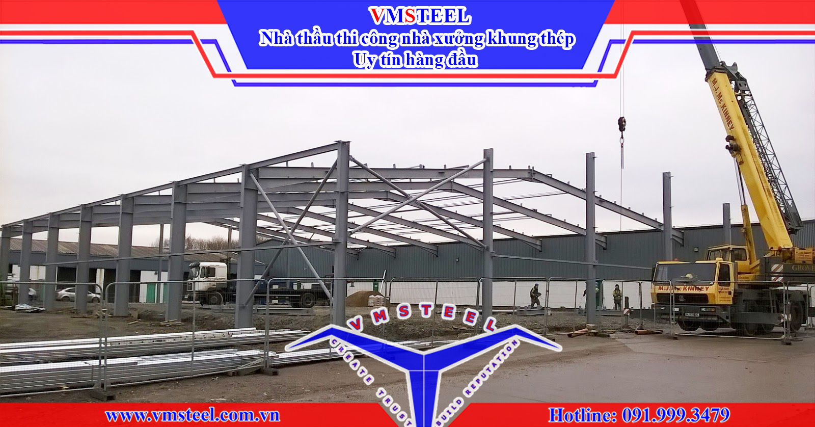 Xây dựng nhà xưởng khung thép - VMSteel